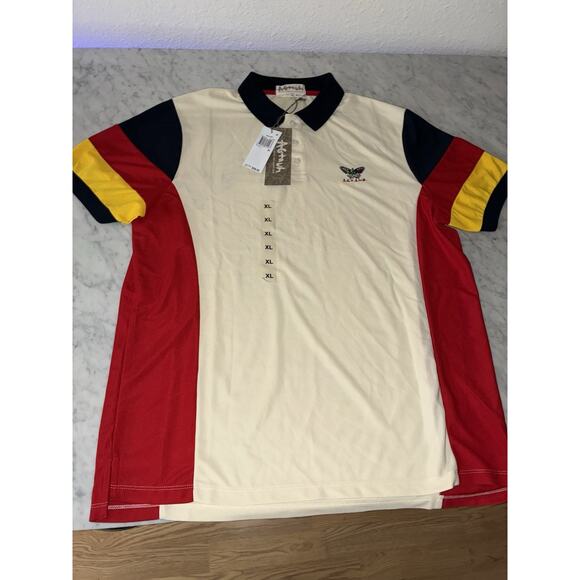 Agtawh Mens Regular fit Short Sleeve Polo Shirt XL Beige New - Picture 8 of 8